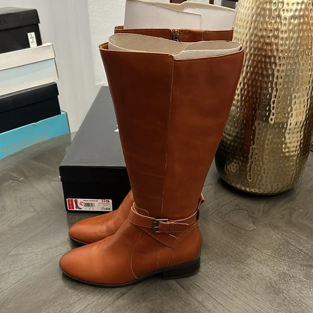 NATURALIZER Rena Riding Boots (WIDE CALF) (WIDE)